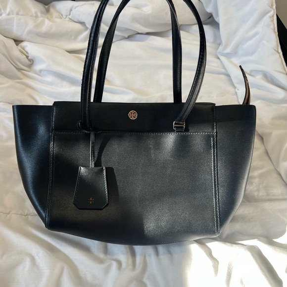 Tory Burch Black Leather Tote - Picture 9 of 9